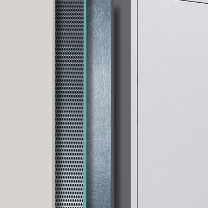 Mobile contemporaneo mobile in vetro armadio verticale con ripiani di stoccaggio