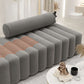 Gray Modern Velvet Sofa 16.92" High Armless 3/4/5-seater Sofa Clearhalo 'furn' 'furn_sofas' 'Furniture' 'Living Room Furniture' 'Sofa' 'sofas' 1200x1200_b01f423f-2d98-428c-854c-b8701c4ad510