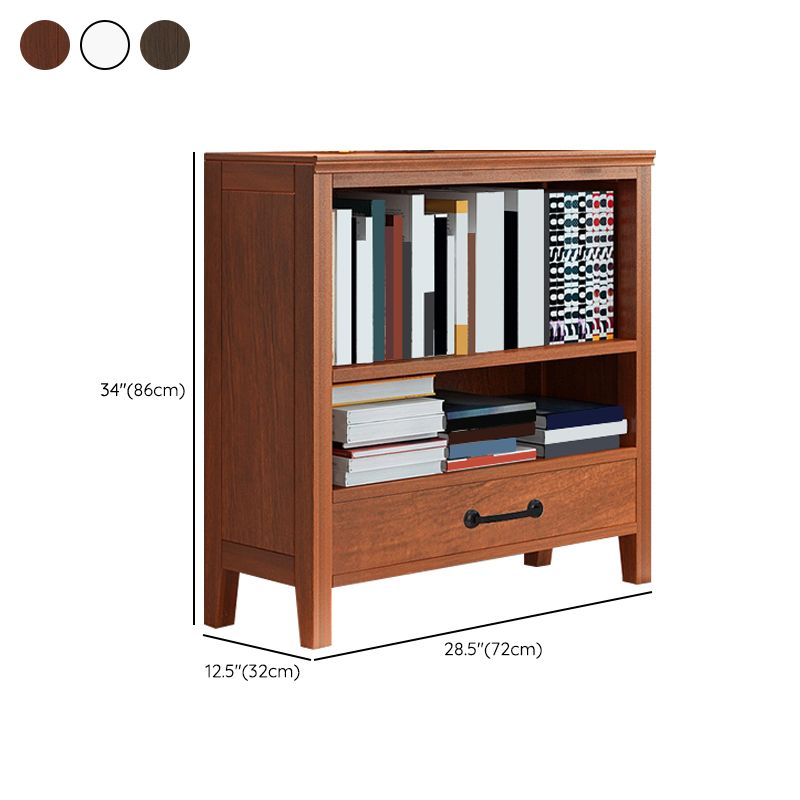 Contemporary Standard Bookcase Closed Back Wooden Bookshelf with Shelves Clearhalo 'Bookcases' 'furn' 'furn_bookcases' 'Furniture' 'Office Furniture' 1200x1200_b01fa540-1405-46a3-96ae-1064cbe0e5af