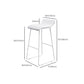 Industrial Indoor Bar Table Set 1/2 Pcs Solid Wood Bar Table with Upholstered Stools
