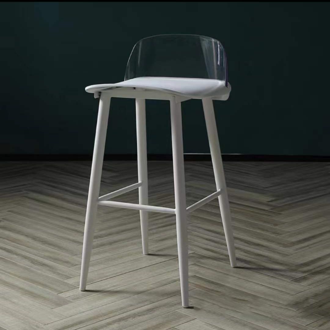 Contemporary Bar-stool Plastic Counter Bar Stool with Plastic Legs
