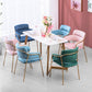 Glam Velvet Dining Room Chairs Open Back Dining Side Chair for Restaurant Use Clearhalo ' kitchen&dining_furn' 'Dining Chairs' 'Dining Tables & Seating' 'dining_chair' 'furn' 'furn_dining_chair' 'Furniture' 'furniture_dining_chair' 'Kitchen & Dining Furniture' 'kitchen' 1200x1200_b021134d-c870-4cb5-86a5-da07edc4be07