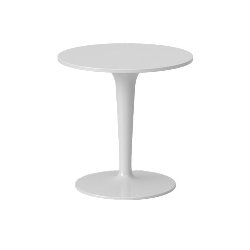 Contemporary Round Side End Table Plastic Pedestal Sofa Side Table Clearhalo 'Coffee & Accent Tables' 'End & Side Tables' 'end_side_tables' 'furn' 'furn_end_side_tables' 'Furniture' 'Living Room Furniture' 1200x1200_b0223427-b8ae-4a9d-a9eb-973f03b1b8e4