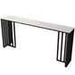Metal Double pedestal Bar Table Modern Rectangle Bar Height Table Clearhalo 'Bar Furniture' 'Bar Tables' 'bar_tables' 'furn' 'furn_bar_tables' 'Furniture' 'Kitchen & Dining Furniture' 1200x1200_b0240cff-8459-4ca2-9512-be0ae8d4d1ba