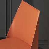 Silla de comedor de la espalda baja moderna silla lateral de comedor sin brazo sin brazo