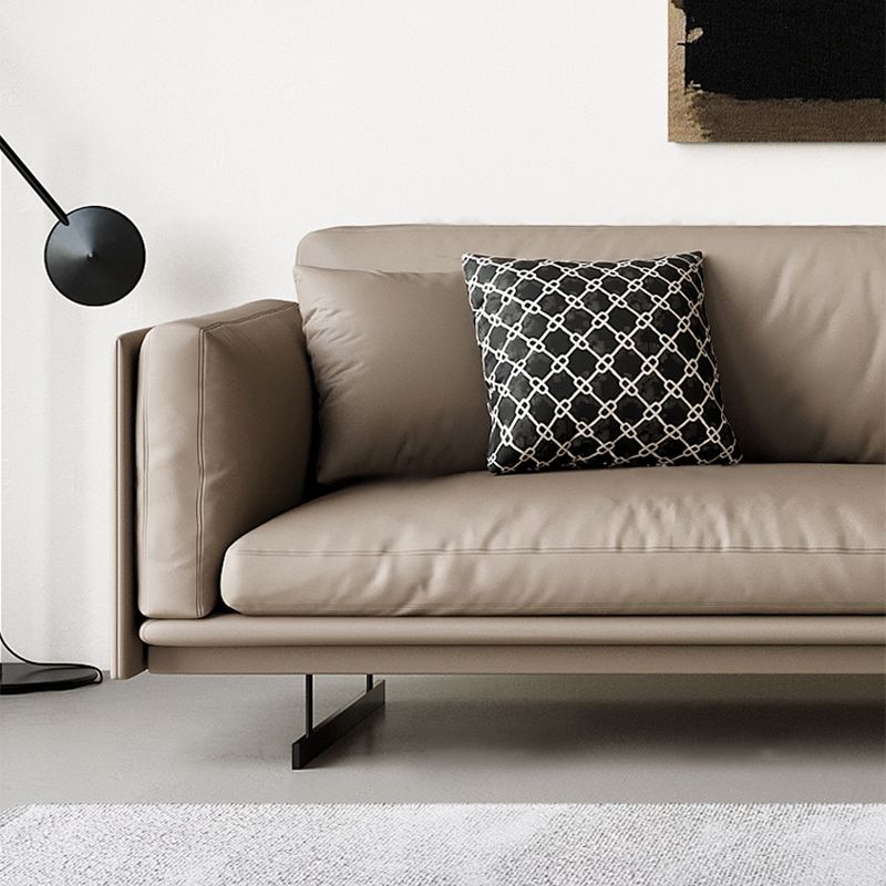 Mid Century Modern Sofa Gray Cushions Settee for Living Room Clearhalo 'furn' 'furn_sofas' 'Furniture' 'Living Room Furniture' 'Sofa' 'sofas' 1200x1200_b027e5e5-d9b6-40b5-bcac-cf5922c8f91b