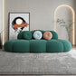 Modern Wool Armless Sofa for Living Room 37.4" Wide 28.74" High