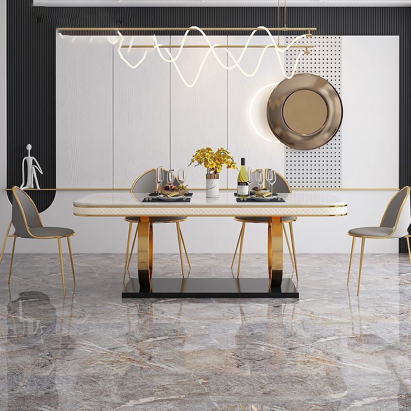 Modern 1/2/5/7 Pieces Dining Set Marble Dining Table with Leather Chairs Clearhalo 'Dining Room Sets' 'Dining Tables & Seating' 'dining_room_set' 'furn' 'furn_dining_room_set' 'Furniture' 'furniture_dining_room_set' 'Kitchen & Dining Furniture' 'kitchen&dining_furn' 'kitchen' 1200x1200_b029167e-1ac3-4008-8b5a-424488c0c8e3