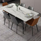 Modern Rectangle Sintered Stone Dining Table Set 1/2/5/6/7 Pieces Dining Set for Home Use Clearhalo 'Dining Room Sets' 'Dining Tables & Seating' 'dining_room_set' 'furn' 'furn_dining_room_set' 'Furniture' 'Kitchen & Dining Furniture' 1200x1200_b0292333-9d62-41ab-8f49-304fd95ba9f5