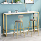 Glam Rectangle Stone Pub Bar Table Indoor Gold Iron Bar Dining Table with Trestle Pedestal Clearhalo 'Bar Furniture' 'Bar Tables' 'bar_tables' 'furn' 'furn_bar_tables' 'Furniture' 'furniture_bar_tables' 'Kitchen & Dining Furniture' 'kitchen&dining_furn' 'kitchen' 1200x1200_b029768b-141e-41c7-8fb7-1e0567b92d41