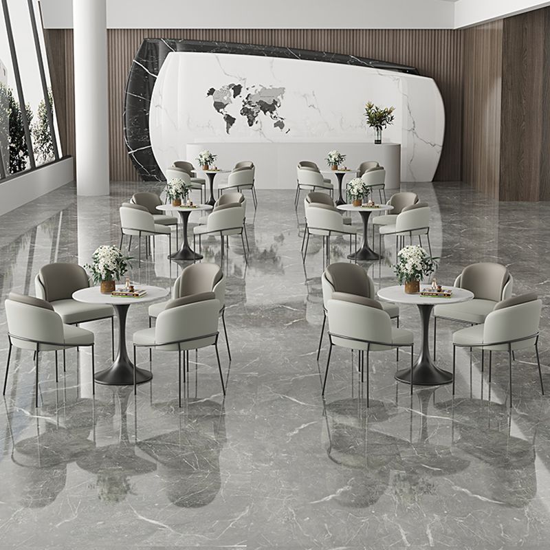 Round Sintered Stone White Dining Table Simplicity Tulip Table for Dining Room Clearhalo ' dining_table' 'Dining Tables & Seating' 'Dining Tables' 'furn' 'furn_dining_table' 'Furniture' 'furniture_dining_table' 'Kitchen & Dining Furniture' 'kitchen&dining_furn' 'kitchen' 'kitchen_dining_table' 1200x1200_b02aa11c-e038-4975-b797-a6467b7d8243