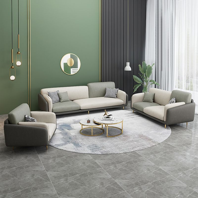 Contemporary 34.65" H Faux Leather Square Arm Sofa for Living Room Clearhalo 'furn' 'furn_sofas' 'Furniture' 'Living Room Furniture' 'Sofa' 'sofas' 1200x1200_b02c848d-5175-4846-84e8-5f08978fb4b4