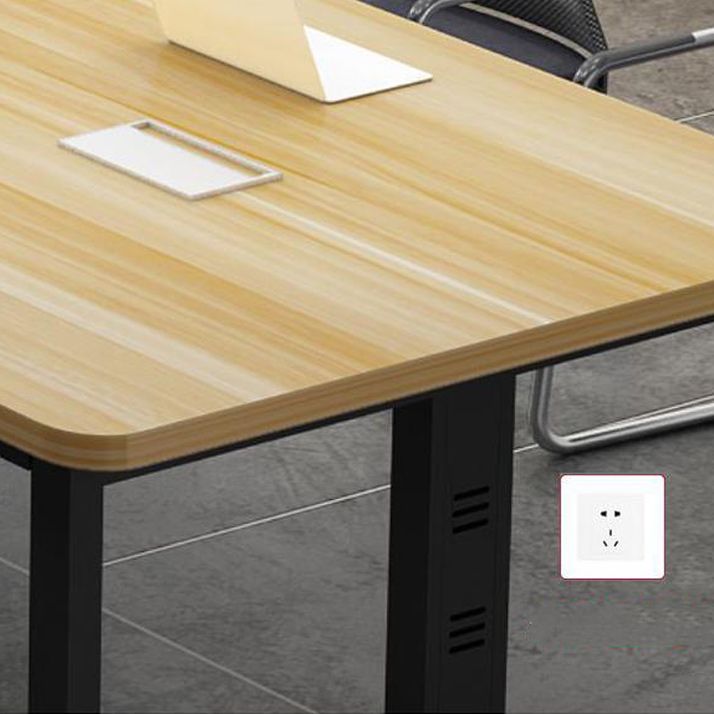 Industrial Style Home Writing Desk Office Conference Table Artificial Wood Desk Clearhalo 'Furniture' 'furniture_office_desk' 'Office Desks' 'Office Furniture' 'office_desk' 1200x1200_b02ca68a-2aed-4a00-89cf-9255a53c0a58