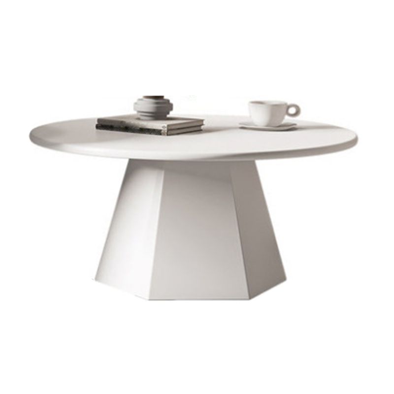 IJzerwerk zwart/wit voetstuk Basis Design ronde salontafel