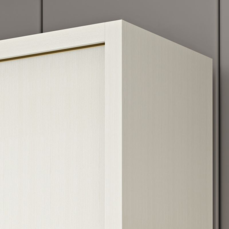 Contemporary Freestanding Wood Wardrobe Sliding Soft Close Doors in White Clearhalo 'Armoires & Wardrobes' 'armoires_wardrobes' 'Bedroom Furniture' 'furn' 'furn_armoires_wardrobes' 'Furniture' 1200x1200_b02f2077-49cf-4fde-ab81-73b6ba9c3d4b