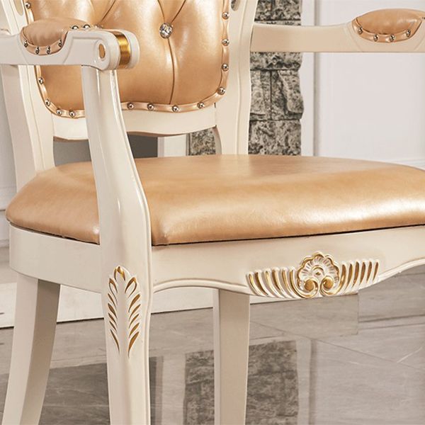 Upholstered European Style Dining Arm Chair Open Dining Chair for Restaurant Clearhalo ' kitchen&dining_furn' 'Dining Chairs' 'Dining Tables & Seating' 'dining_chair' 'furn' 'furn_dining_chair' 'Furniture' 'furniture_dining_chair' 'Kitchen & Dining Furniture' 'kitchen' 1200x1200_b02f4592-f221-4b57-9728-cafdf145714a