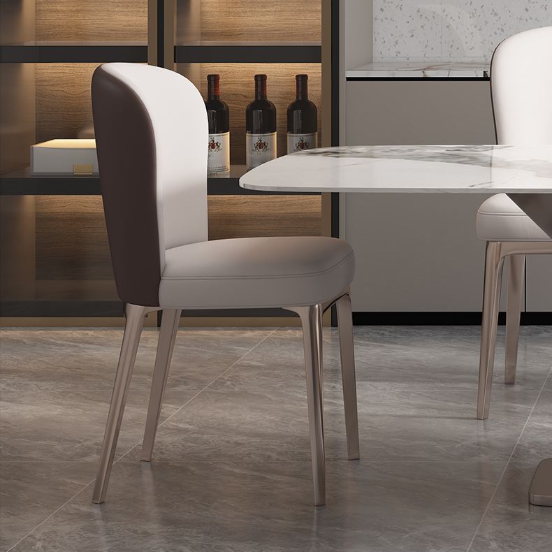 Modern Sintered Stone Top Dining Set Rectangle 1/4/5/6/7 Pieces Dining Room Table Set Clearhalo 'Dining Room Sets' 'Dining Tables & Seating' 'dining_room_set' 'furn' 'furn_dining_room_set' 'Furniture' 'furniture_dining_room_set' 'Kitchen & Dining Furniture' 1200x1200_b030abaf-f68a-46f1-8505-1dfae27399bd
