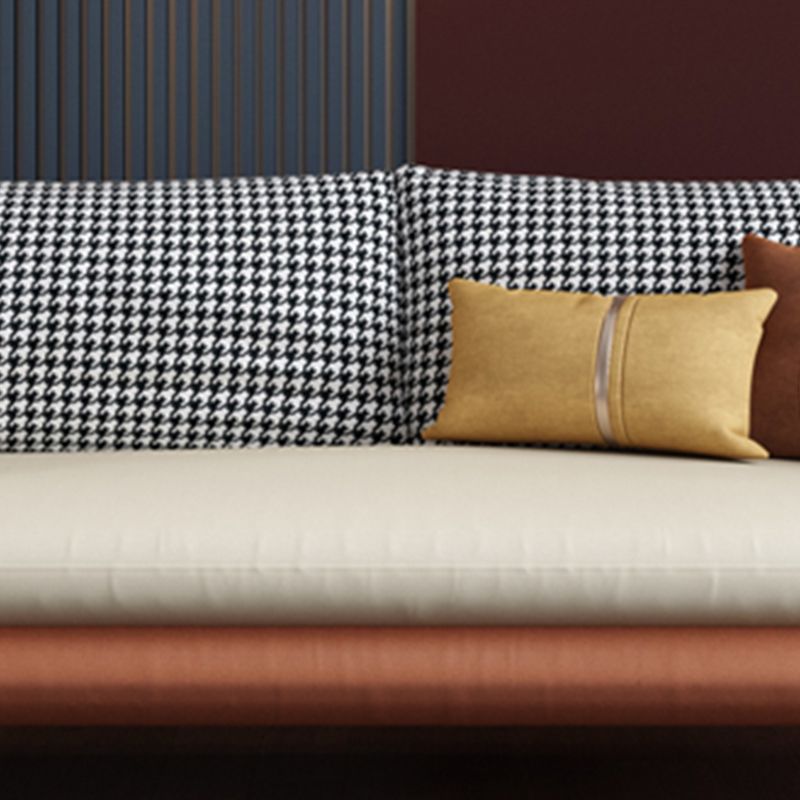 80.00"H Black Technology Cloth Sponge Cushion Modern Square Arm Sofa Clearhalo 'furn' 'furn_sofas' 'Furniture' 'furniture_sofas' 'kitchen' 'kitchen_sofas' 'Living Room Furniture' 'Sofa' 'sofas' 1200x1200_b031cbad-c2af-4f77-b8d3-009ba7da06a1