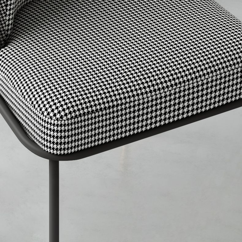 Glam Style Metal Dining Room Chairs Armless Linen Fabric Dining Chair for Home Use Clearhalo ' kitchen&dining_furn' 'Dining Chairs' 'Dining Tables & Seating' 'dining_chair' 'furn' 'furn_dining_chair' 'Furniture' 'furniture_dining_chair' 'Kitchen & Dining Furniture' 'kitchen' 1200x1200_b031f9a4-2c85-4413-a12d-50f062e2b4bf