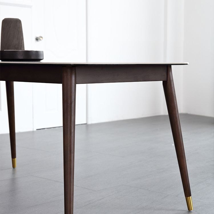 Glossy Gray Dining Table Set 1/4/5/7 Pieces Dinette Set with Wooden Chairs Clearhalo 'Dining Room Sets' 'Dining Tables & Seating' 'dining_room_set' 'furn' 'furn_dining_room_set' 'Furniture' 'Kitchen & Dining Furniture' 1200x1200_b03288e4-48d3-4fe3-967e-63c625fd2f6f