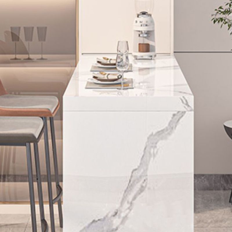Modern Stone Bar Dining Table Rectangle Bar Table for Cafe And Breakroom Clearhalo 'Bar Furniture' 'Bar Tables' 'bar_tables' 'furn' 'furn_bar_tables' 'Furniture' 'Kitchen & Dining Furniture' 1200x1200_b03323fc-b185-4e43-99a3-42c28f52ab18
