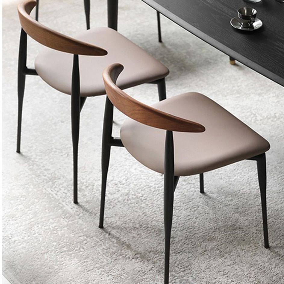 Mid-century Dining Chairs Wood Dining Open Back Dining Side Chair for Home Use Clearhalo ' kitchen&dining_furn' 'Dining Chairs' 'Dining Tables & Seating' 'dining_chair' 'Furniture' 'furniture_dining_chair' 'Kitchen & Dining Furniture' 'kitchen' 1200x1200_b033bde0-3543-473e-9079-1302e1749707