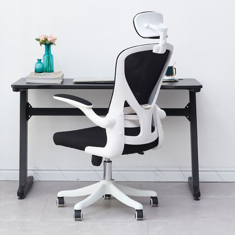 High Back Office Chair Adjustable Arm Mesh Task Chair with Nylon Base Clearhalo 'furn' 'furn_office_chair' 'Furniture' 'Office Chairs' 'Office Furniture' 'office_chair' 1200x1200_b0346fb7-51a7-489a-bcad-7c7ab7e35834
