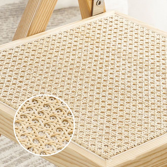 Silla sin brazo silla lateral plegable de estilo tradicional con patas de madera para cocina