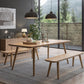 Contemporary Kitchen Khaki Dining Table Solid Wood Rectangle Dining Table with 4 Legs Base Clearhalo ' dining_table' 'Dining Tables & Seating' 'Dining Tables' 'furn' 'furn_dining_table' 'Furniture' 'furniture_dining_table' 'Kitchen & Dining Furniture' 'kitchen&dining_furn' 'kitchen' 'kitchen_dining_table' 1200x1200_b036c273-d336-4942-8de5-3266286d4796