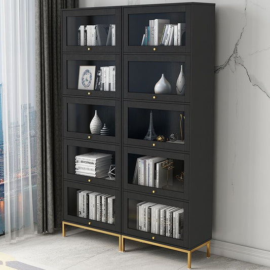 Glam Bookshelf Standard Wooden Shelf Bookcase with Cabinets for Office Clearhalo 'Bookcases' 'furn' 'furn_bookcases' 'Furniture' 'furniture_bookcases' 'Office Furniture' 1200x1200_b038b80a-adb2-409c-98ed-8b8cfb2f5f9e