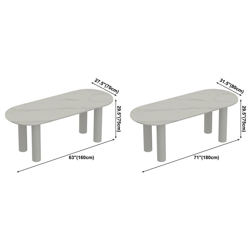 Solid Wood Legs Contemporary Free Form Dining Table Sintered Stone Dining Table for Kitchen Clearhalo ' dining_table' 'Dining Tables & Seating' 'Dining Tables' 'furn' 'furn_dining_table' 'Furniture' 'furniture_dining_table' 'Kitchen & Dining Furniture' 'kitchen&dining_furn' 'kitchen' 'kitchen_dining_table' 1200x1200_b03a904a-964d-4b0e-a962-33c8c45ecd2d