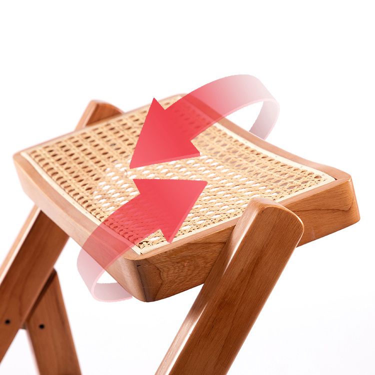 Moderne stijl vouwen eetstoel houten open achterkant stoel voor woonkamer