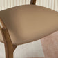 Contemporary Upholstered Arm Chair Home Solid Wood Dining Chair