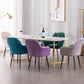 Nordic Glam Style Dining Chair Arm Side Chair with Metal Legs Clearhalo 'Dining Chairs' 'Dining Tables & Seating' 'dining_chair' 'Furniture' 'furniture_dining_chair' 'Kitchen & Dining Furniture' 1200x1200_b03bc611-f80a-4b91-bc88-74cd19faad61