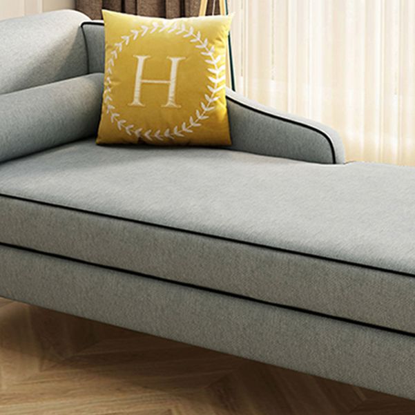 Chaise tapizado de estilo moderno para salón, sillón con brazos redondos
