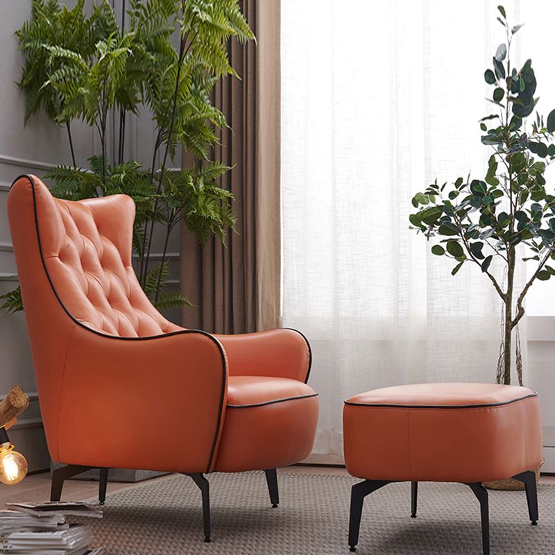 Tufted Cushions Side Chair Arms Included Lounge Chair for Living Room Clearhalo 'Accent Chairs' 'accent_chairs' 'Chairs & Seating' 'furn' 'furn_accent_chairs' 'Furniture' 'Living Room Furniture' 1200x1200_b0402fa7-35c5-4a12-ae22-75293712a181
