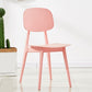 Scandinavian Plastic Dining Side Chair Open Back Armless Dining Chairs