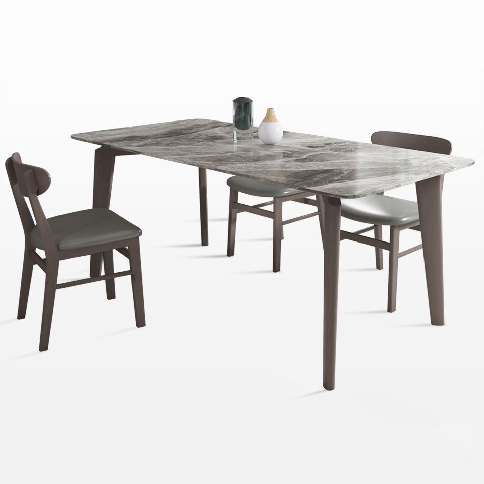 Sintered Stone Rectangle Dining Table Grey Stone Top Table with Wooden 4 Legs Clearhalo ' dining_table' 'Dining Tables & Seating' 'Dining Tables' 'furn' 'furn_dining_table' 'Furniture' 'furniture_dining_table' 'Kitchen & Dining Furniture' 'kitchen&dining_furn' 'kitchen' 'kitchen_dining_table' 1200x1200_b041a5cc-0304-4e69-ae48-a5167a2bf6a7