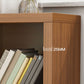 Contemporary Engineered Wood Bookshelf Closed Back Shelf Bookcase for Home