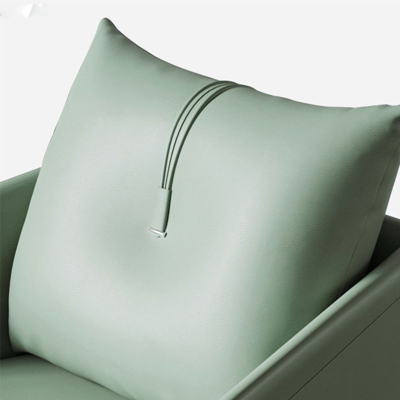 Contemporary Bonded Leather Pillow Back 4-Star Accent Armchair Clearhalo 'Accent Chairs' 'accent_chairs' 'Chairs & Seating' 'furn' 'furn_accent_chairs' 'Furniture' 'Living Room Furniture' 1200x1200_b044849e-e93e-444d-a5d4-7ed46f18a749