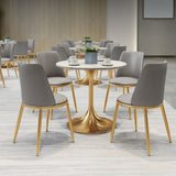1/2/4/5 Pcs Metal Glam Dining Room Set with Round Table and Metal Base Dining Set Clearhalo 'Dining Room Sets' 'Dining Tables & Seating' 'dining_room_set' 'furn' 'furn_dining_room_set' 'Furniture' 'furniture_dining_room_set' 'Kitchen & Dining Furniture' 'kitchen&dining_furn' 'kitchen' 1200x1200_b0453257-620a-4a28-8e19-f1a491bad375