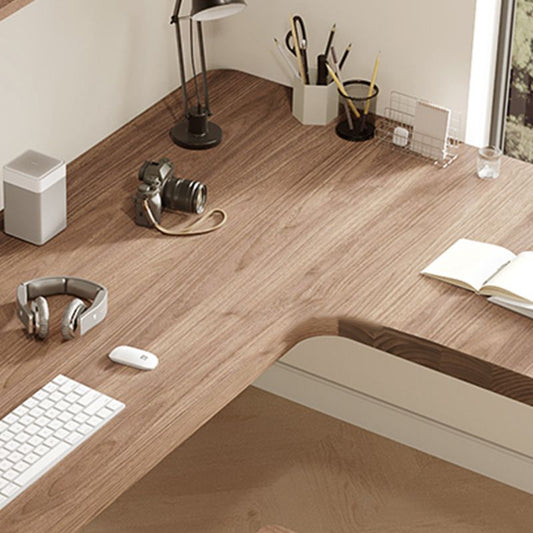 Industrieller L-Form-Schreibtisch Solid Holzbüro für Büro