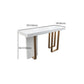 Rectangle Bar Table Contemporary Bar Dining Table with 4 Gold Legs Clearhalo 'Bar Furniture' 'Bar Tables' 'bar_tables' 'furn' 'furn_bar_tables' 'Furniture' 'furniture_bar_tables' 'Kitchen & Dining Furniture' 1200x1200_b049e04c-ee2b-4752-bee7-62f5e5ec9d09