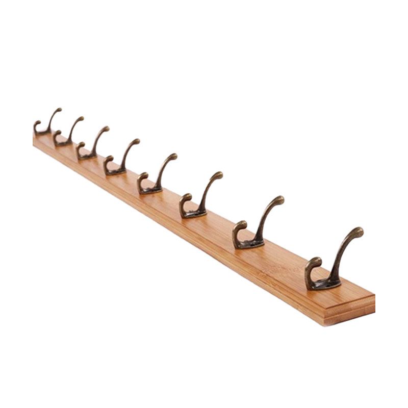 Modern Wooden Entryway Coat Rack Wall-Mounted Coat Hanger with Hooks Clearhalo 'Entry & Mudroom Furniture' 'furn' 'furn_hall_tree_coat_racks' 'Furniture' 'Hall Trees & Coat Racks' 'hall_tree_coat_racks' 1200x1200_b04aac42-6dbb-4076-ab4d-36e5d1a88442