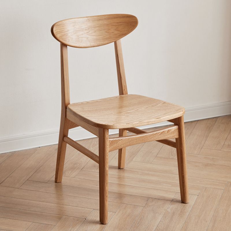 Holz moderne offene armlose Esstühle (2/4/6/8)