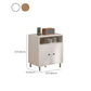 Modern White Cabinet Manufactured Wood Accent Cabinet with Doors Clearhalo 'Cabinets & Chests' 'cabinets_chests' 'furn' 'furn_cabinets_chests' 'Furniture' 'Living Room Furniture' 1200x1200_b04b584e-2646-4dce-a672-3585e23ac079