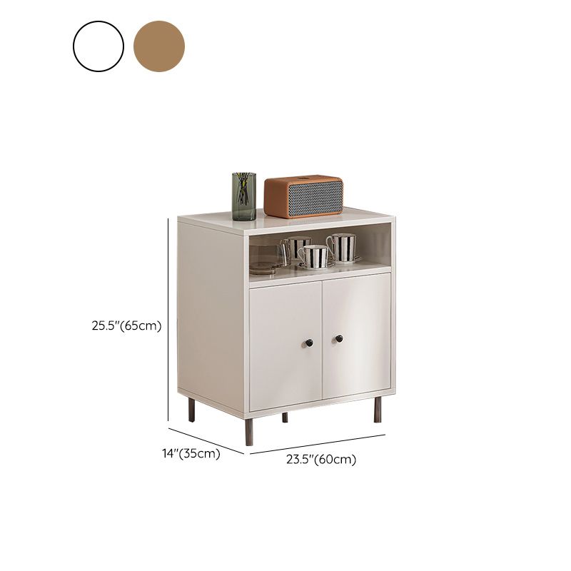 Modern White Cabinet Manufactured Wood Accent Cabinet with Doors Clearhalo 'Cabinets & Chests' 'cabinets_chests' 'furn' 'furn_cabinets_chests' 'Furniture' 'Living Room Furniture' 1200x1200_b04b584e-2646-4dce-a672-3585e23ac079
