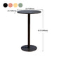 Modern Round Bar Dining Table Indoor Iron Bar Height Table 42-Inch Top Clearhalo 'Bar Furniture' 'Bar Tables' 'bar_tables' 'furn' 'furn_bar_tables' 'Furniture' 'furniture_bar_tables' 'Kitchen & Dining Furniture' 'kitchen&dining_furn' 'kitchen' 1200x1200_b04b7d4a-95ae-47b1-9535-bb3d78b18fbb