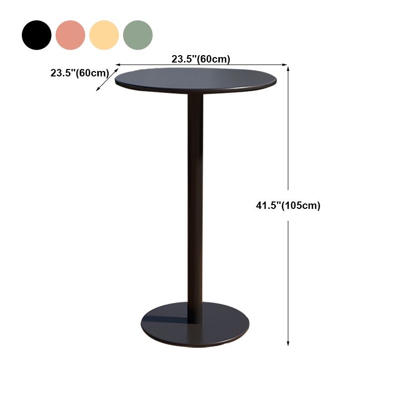 Modern Round Bar Dining Table Indoor Iron Bar Height Table 42-Inch Top Clearhalo 'Bar Furniture' 'Bar Tables' 'bar_tables' 'furn' 'furn_bar_tables' 'Furniture' 'furniture_bar_tables' 'Kitchen & Dining Furniture' 'kitchen&dining_furn' 'kitchen' 1200x1200_b04b7d4a-95ae-47b1-9535-bb3d78b18fbb