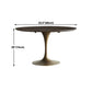 Round Tulip Base Dinette Table Traditional Luxury Dining Room Table for Home Clearhalo ' dining_table' 'Dining Tables & Seating' 'Dining Tables' 'furn' 'furn_dining_table' 'Furniture' 'furniture_dining_table' 'Kitchen & Dining Furniture' 'kitchen&dining_furn' 'kitchen' 'kitchen_dining_table' 1200x1200_b04bb490-d3fe-4171-8a73-c3081cc41dbf